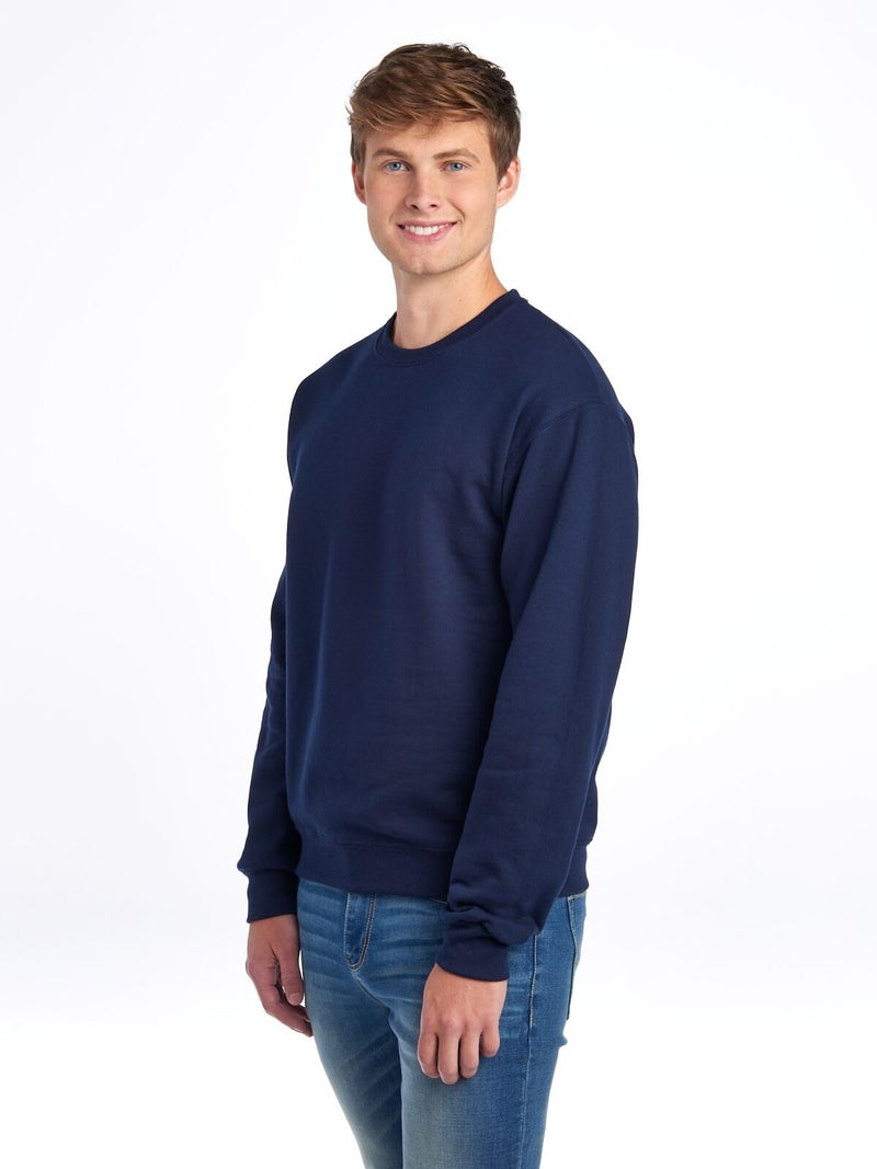 Jerzees -Men's NuBlend Fleece -Sweatshirts & Hoodies, Sweatshirt-Navy, Large - Image 3